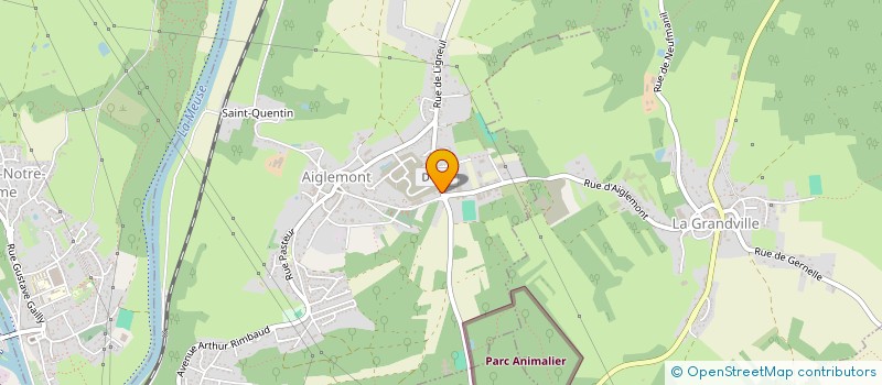localisation de l'entreprise JP à AIGLEMONT