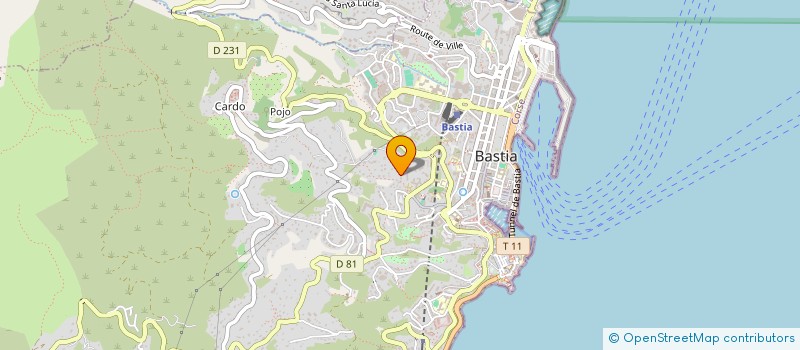 localisation de l'entreprise JP à BASTIA