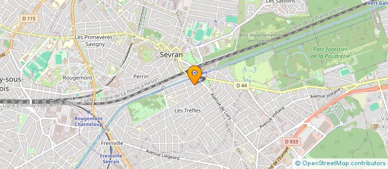 localisation de l'entreprise JP à SEVRAN
