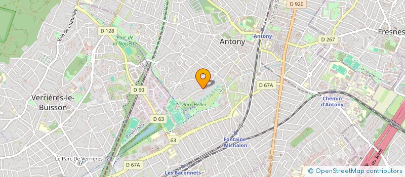 localisation de l'entreprise JP à ANTONY