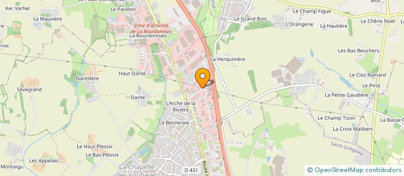 localisation de l'entreprise JP AGENCEMENTS à MELESSE