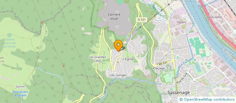 localisation de l'entreprise JP ARNOUX  SASSENAGE