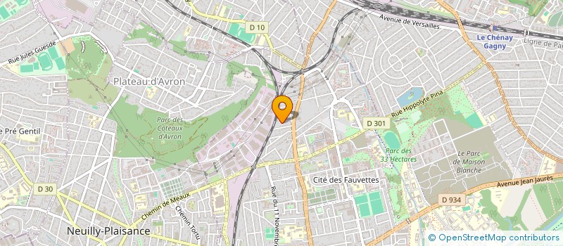 localisation de l'entreprise JP AUTO à NEUILLY-SUR-MARNE