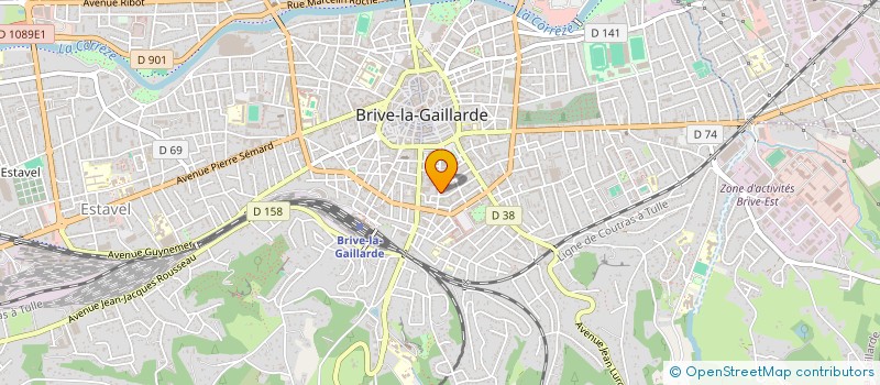 localisation de l'entreprise JP AVOCAT  BRIVE-LA-GAILLARDE