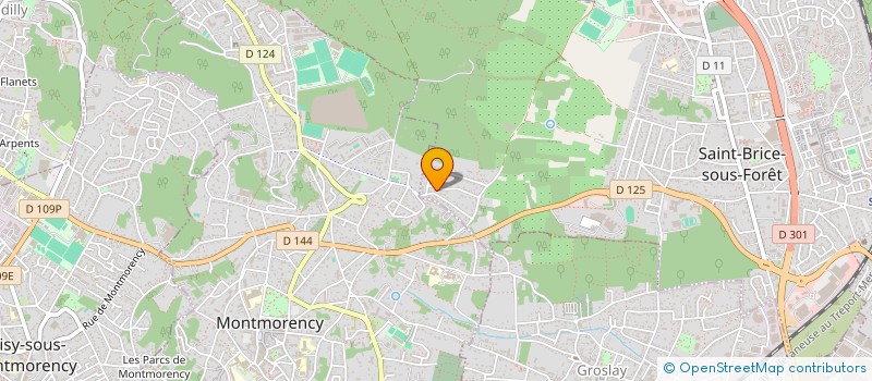 localisation de l'entreprise JP AXCESS à SAINT-BRICE-SOUS-FORET