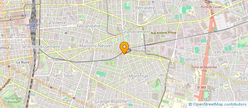 localisation de l'entreprise JP.B.I.  LYON