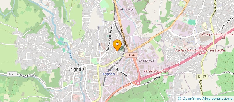 localisation de l'entreprise JP BARDAGE à BRIGNAIS
