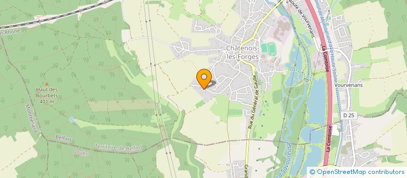 localisation de l'entreprise JP BAT  BOUROGNE