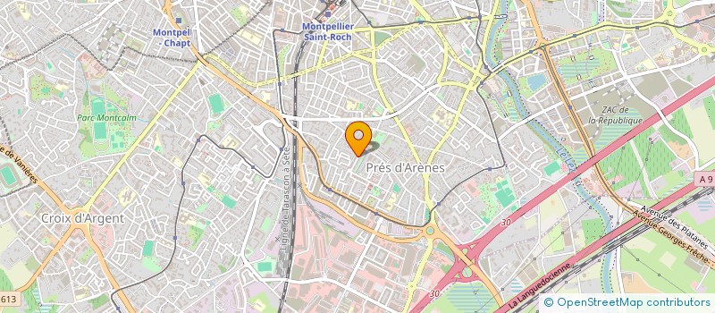 localisation de l'entreprise JP BEGNATBORDE FORMATION à MONTPELLIER