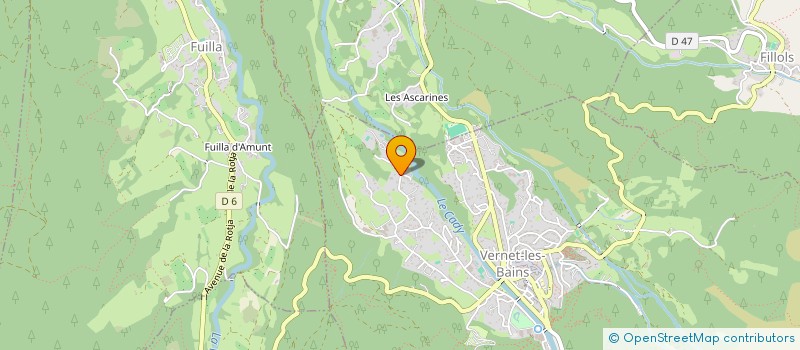 localisation de l'entreprise JP BLACK à VERNET-LES-BAINS