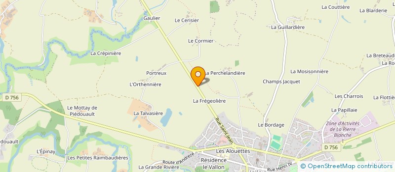 localisation de l'entreprise JP BLIN  BEAUPREAU-EN-MAUGES