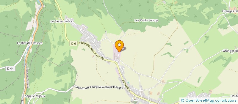 localisation de l'entreprise JP BONHOMME  LES FOURGS