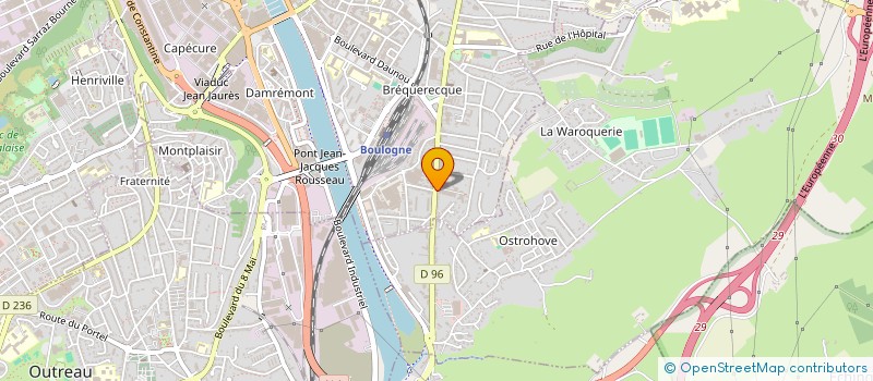 localisation de l'entreprise JP BUREAUX  BOULOGNE-SUR-MER