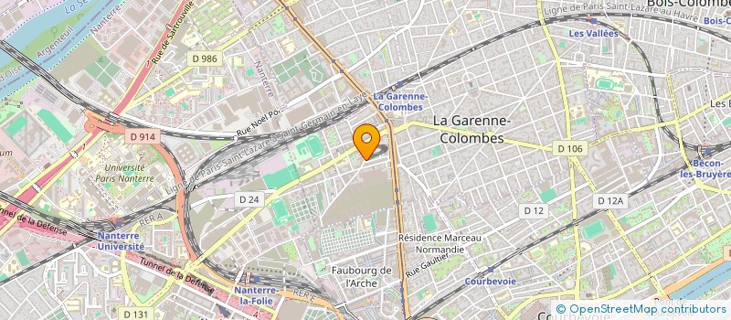 localisation de l'entreprise JP CAVANNA à LA GARENNE-COLOMBES
