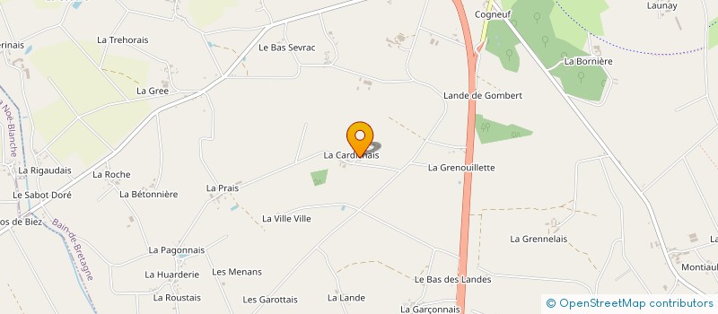 localisation de l'entreprise JP CLOTEAU à BAIN-DE-BRETAGNE