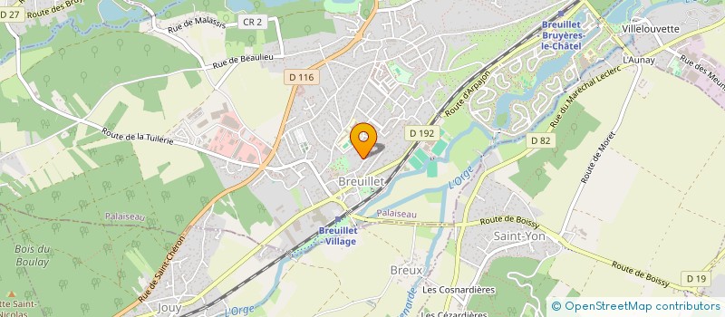 localisation de l'entreprise JP - CONCEPT à BREUILLET