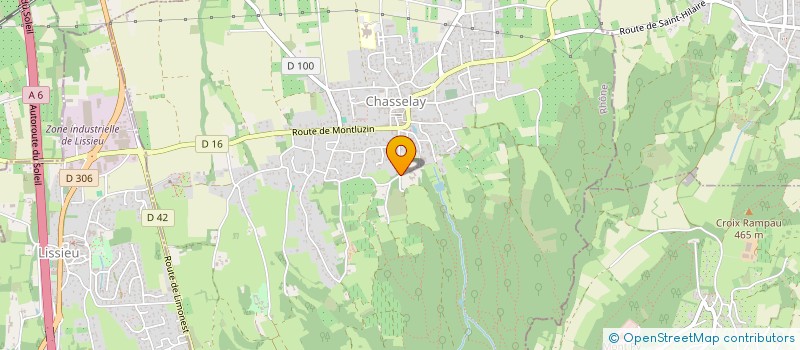 localisation de l'entreprise JP DEVELOPPEMENT  CHASSELAY