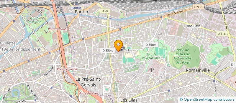 localisation de l'entreprise JP DISTRIBUTION à PANTIN