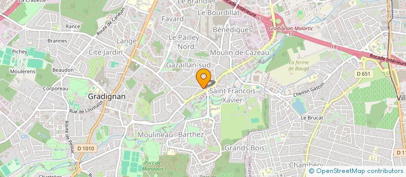 localisation de l'entreprise JP DREAM  GRADIGNAN