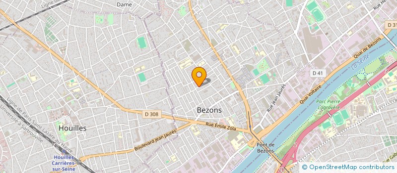 localisation de l'entreprise JP ELEC à BEZONS