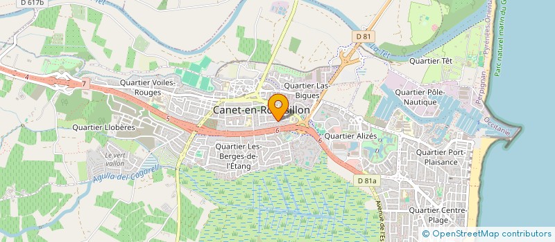 localisation de l'entreprise JP ELECTRICITE  CANET-EN-ROUSSILLON