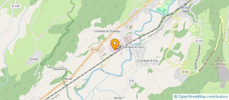 localisation de l'entreprise JP ENERGIE à VIC-SUR-CERE