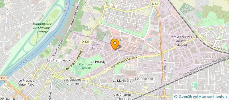 localisation de l'entreprise JP ENVELOPPES à CORMEILLES-EN-PARISIS