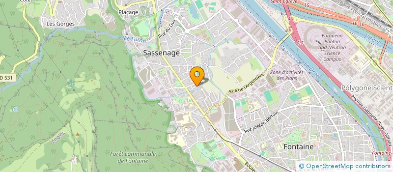 localisation de l'entreprise JP ET GINE à SASSENAGE