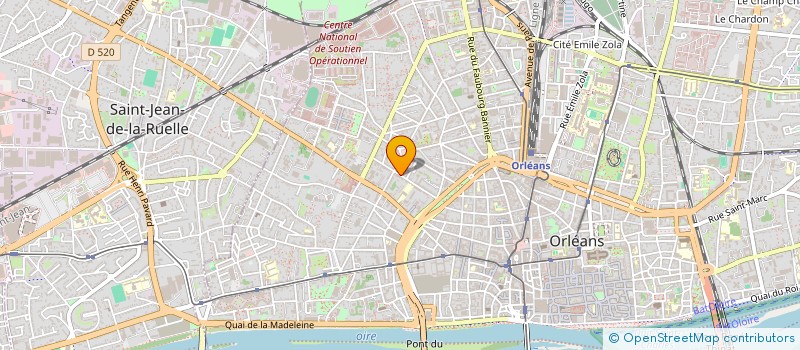 localisation de l'entreprise JP ET SA à ORLEANS