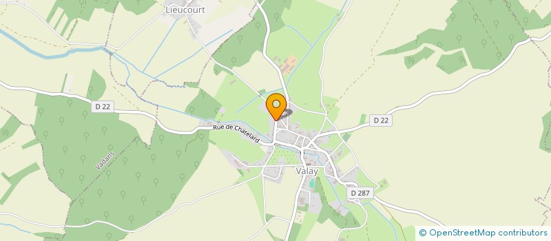 localisation de l'entreprise JP - F TOUS TRAVAUX  VALAY