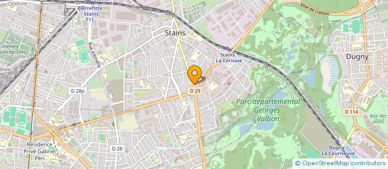localisation de l'entreprise JP FOODS à STAINS