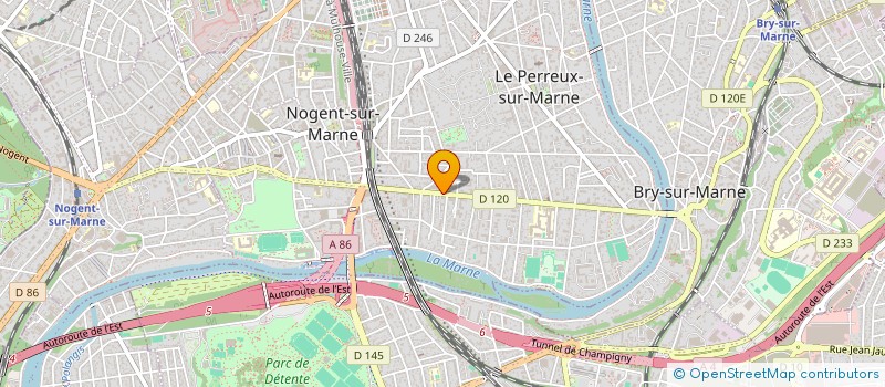 localisation de l'entreprise JP GATIEN CONSEIL à LE PERREUX-SUR-MARNE