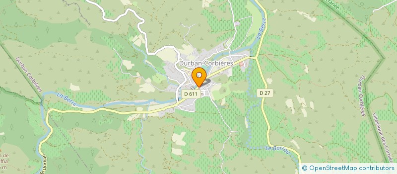 localisation de l'entreprise JP GAUBERT ET FILS à DURBAN-CORBIERES
