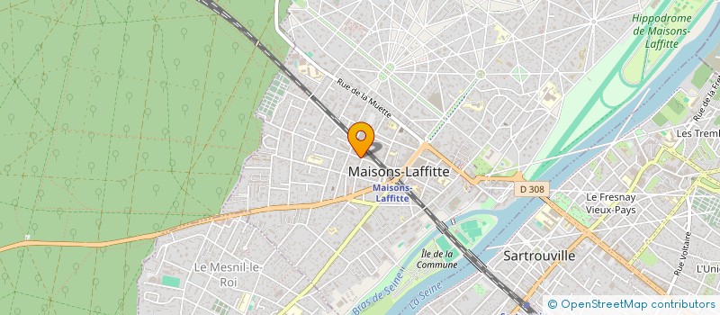 localisation de l'entreprise JP GAUTIER ET ASSOCIES à MAISONS-LAFFITTE