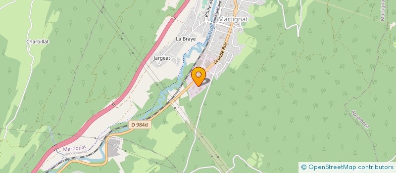localisation de l'entreprise JP GROSFILLEY à MARTIGNAT