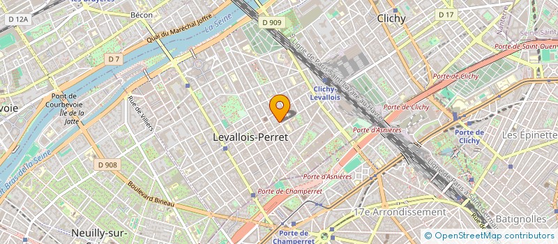 localisation de l'entreprise JP & HANNAH 26 à LEVALLOIS-PERRET