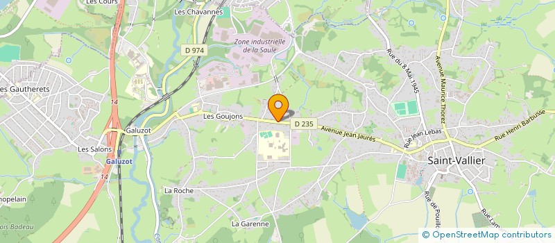 localisation de l'entreprise JP HOLDING  SAINT-VALLIER