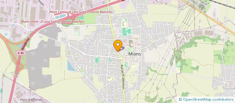 localisation de l'entreprise JP HOLDING  MIONS