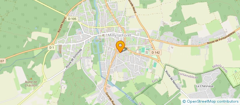 localisation de l'entreprise JP IMMOBILIERE à MILLY-LA-FORET