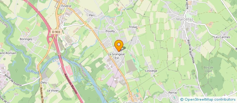 localisation de l'entreprise JP INDUSTRIES à CONTAMINE-SUR-ARVE
