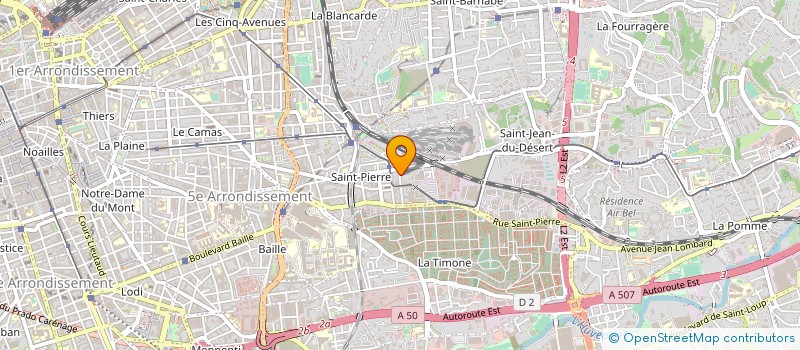 localisation de l'entreprise JP INVEST à MARSEILLE