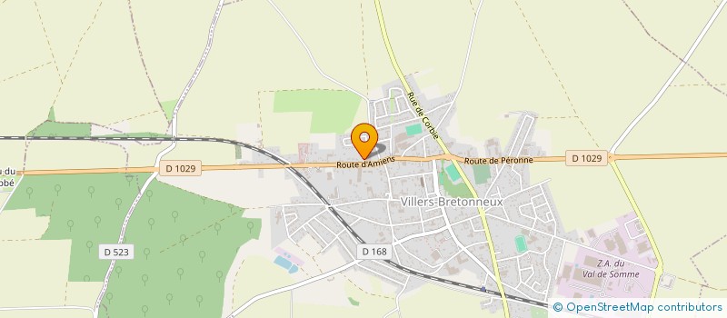 localisation de l'entreprise JP INVEST à VILLERS-BRETONNEUX