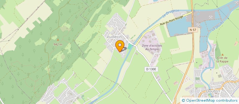 localisation de l'entreprise JP INVEST  VUILLECIN