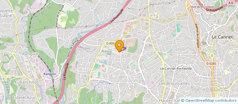 localisation de l'entreprise JP INVEST à LE CANNET