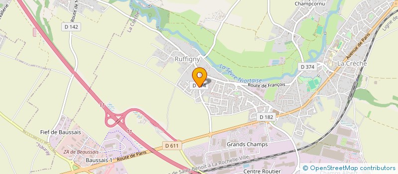 localisation de l'entreprise JP INVEST  LA CRECHE