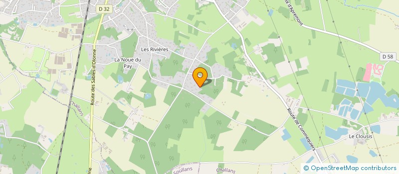 localisation de l'entreprise JP JARDINS ET PARCS à CHALLANS