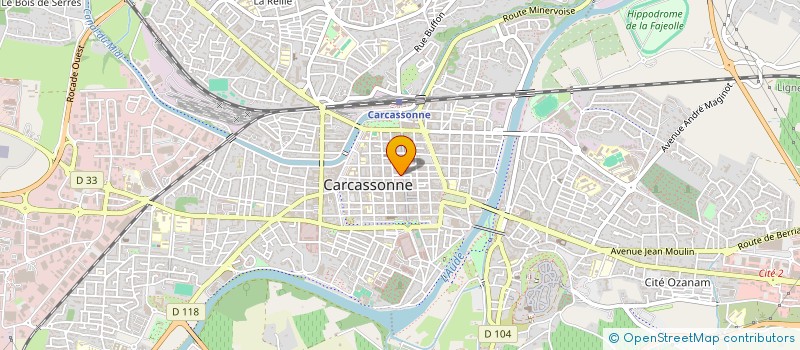 localisation de l'entreprise JP & L  CARCASSONNE