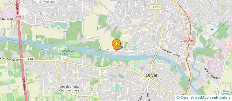 localisation de l'entreprise JP LABATUT INTERNATIONAL  OLIVET