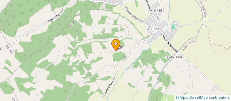 localisation de l'entreprise JP LAVAGE à CAUJAC