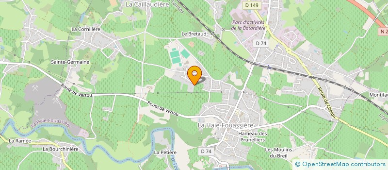 localisation de l'entreprise JP LEBRETON CONSEIL  LA HAIE-FOUASSIERE